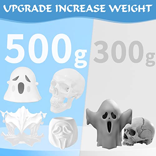 Moldable Cosplay Foam Clay, 500G Lightweight Soft Air Dry Clay Suitable For Diy Creative Art Design/Creative Crafts Sanding Or Shaping With Sculpting Tools,White #TOP2