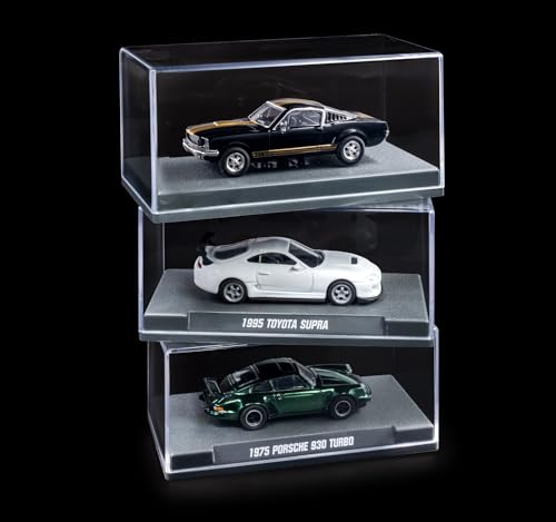 Image of Jada Majorette Collection - 1965 Shelby GT 350 1:64 Die-Cast Model Car with Rubber Tires & Display Case, for Collectors & Adults