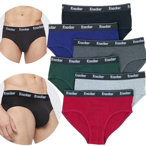 ToBeInStyle Men's Pack of 6 Thick Waistband Knocker Bikini Briefs