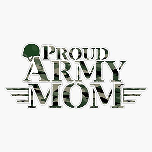 HOF Trading Proud Army Mom Military Pride Gift Vinyl Sticker Waterproof Decal Laptop Wall Window Bumper Sticker 5
