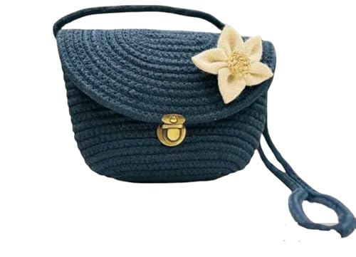 Sac à bandoulière en crochet d'artisanat d'art avec détails métal