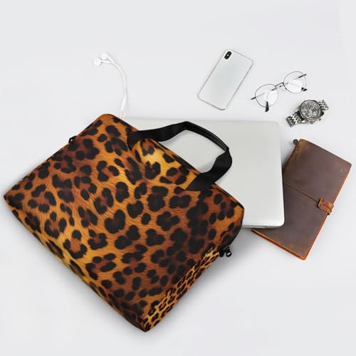 Funda para laptop estampado leopardo color marrón miniatura 7