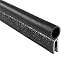 Trim-Lok Trim Seal with Top Bulb – PVC Plastic Trim with EPDM Rubber Bulb Seal – Fits 1/8” Edge, 7/16” Bulb Seal Diameter, 25’ Length