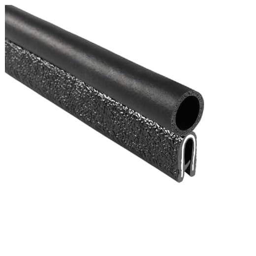 Trim-Lok Trim Seal with Top Bulb – Fits 1/8” Edge, 7/16” Bulb Seal Diameter, 25’ Length – PVC Plastic Trim with EPDM Rubber Seal, Easy to Install for Cars, Boats, RVs, Trucks, and Home Applications
