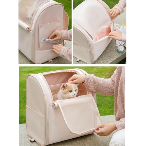 AOUTN ペットキャリーバッグ 猫キャリーリュック ペットキャリー 犬用キャリーカート キャスター付き 犬猫用 キャリーカート 折りたたみ可 省スペース ペット用 中型犬・大型犬対応 タイロッド付き マット付き 旅行 通院 散歩 緊急避難 アウトドア 通