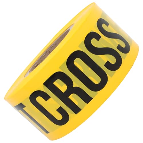 Ruban de scène de crime jaune PE 7,5cm x 305m haute visibilité