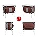 PORTAL Multifunctional Folding Camp Table Aluminum Lightweight Picnic Organizer with Large Zippered Compartment Contains Four Cooler Storage Bags for BBQ, Party, Camping, Kitchen