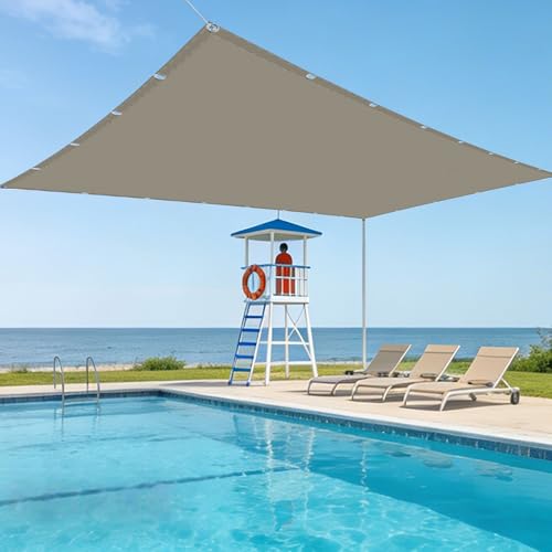 Voile d'ombrage extérieur carré protection UV toile ombrage terrasse jardin patio - 2