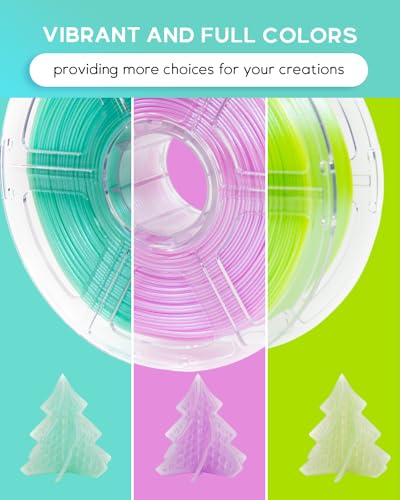 Image of Cookiecad PLA Filament 1.75mm 1kg Iridescent Glitter 3D Printer Filament - Mint Green Elixir PLA
