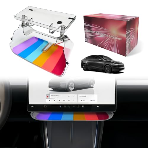 Solution rangement sous écran Tesla Model Y Juniper sans colle