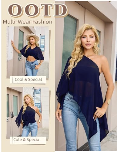 Avidlove Womens Off The Shoulder Flowy Tops Casual Fashion Blouses Shirt — view 4
