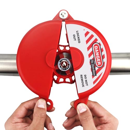 Bloqueio de válvula de portão vermelho, use trava de mangueira, petróleo, válvula de gás natural, in