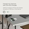 Belkin 2-in-1 Wireless Charging Pad w/ Qi2 15W + Additional USB-C Port - MagSafe-Compatible Charger, Charging Station for iPhone 16 & 15 Series, Samsung Galaxy S25 Series, AirPods, More - White