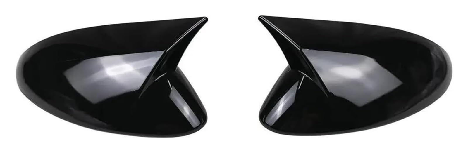 Jsrvqkms Gloss Black Rear View Mirror Cap For Alfa For Romeo For Stelvio 2017-2023 Side Wing Mirror Cover Car Rearview Sticker Exterior Trim Carbon Fiber(Gloss Black)