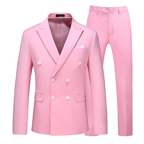 Costume deux pièces croisé pour homme coupe slim élégante et pantalon habillé