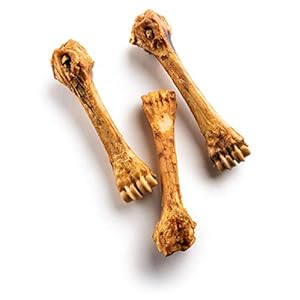 Jack&Pup Dog Bones for Large Dogs – 8-11 Inch Roasted Meaty Beef Shin Bone (5 Pack) – Large Dog Bones for Aggressive Chewers – Long Lasting All Natural Big Dog Bone (5 Piece Pack)