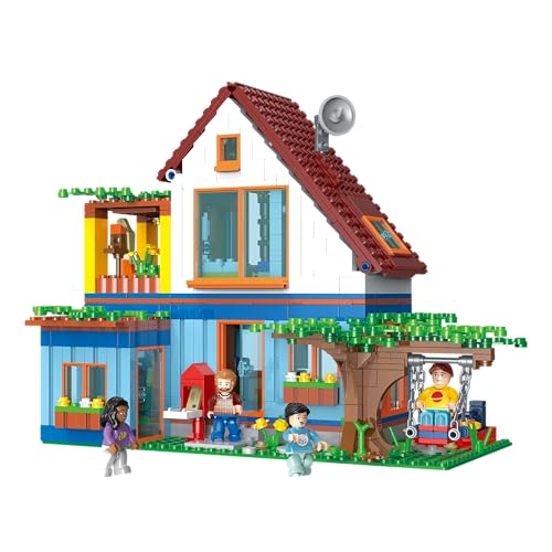 BlueBrixx Play 107587 - Casa indipendente in blocchi di bloccaggio con 837 elementi