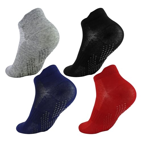 6 Pairs Boys Trampoline Socks With Grips Gym Yoga Non Slip Socks4