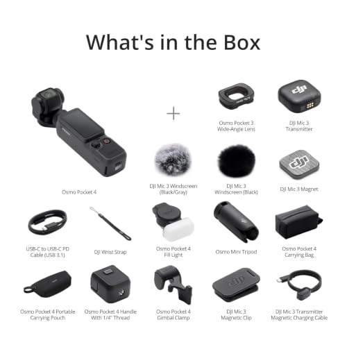 Image of DJI Osmo Pocket 4 Creator Combo, Vlog Camera