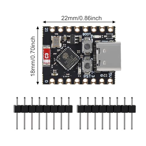 Image of 3PCS ESP32 ESP32-C3 Development Board ESP32 C3 Mini WiFi Bluetooth 160MHz Running Frequency 2.4GHz Wi-Fi & Bluetooth 5.0 for Arduino(3PCS Esp32-c3 Supermini Board)