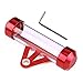 Tubo Seguro para Moto, Tubo para Pegatina ITV, Tubo de Disco de Impuestos Universal para Motocicleta, Tubo de Impuestos, Cilíndrico e Impermeable (Rojo)