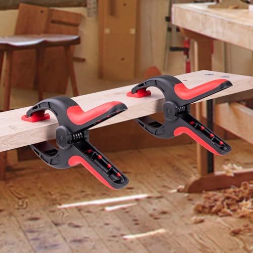 Spurtar 8 Stück Einhandzwinge 150mm und 300mm Schraubzwingen Set mit Einer Hand Schnellspannzwinge Holzklammern für Holz Möbel Metallbearbeitung Handwerk DIY Haushalt Projekte