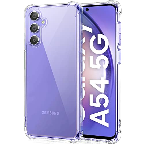 Image of TheGiftKart Transparent Crystal Clear Back Cover Case for Samsung Galaxy A54 5G | Shockproof Soft TPU Case | Cushioned Edges for Ultimate Protection Back Cover Case (TPU, Transparent)