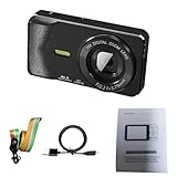 Oreilet 4K Digitalkamera, 64MP, Bildstabilisierung, Autofokus, 18-facher Zoom, 2,8 Zoll Bildschirm und Beauty Filter, Kompakte Vlogging Kamera für Teenager, Erwachsene und Anfänger (Black)
