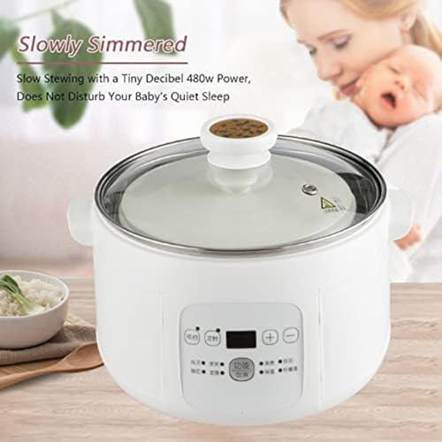 Elektrischer Schmortopf, 3,5 l, Keramikeinsatz, Slow Cooker, Haushalts-Multifunktions-Kochtopf, professionelles Küchengeschirr mit 24-Stunden-Smart-Termin-Funktion 6 Elektrischer Schmortopf, 3,5 l, Keramikeinsatz, Slow Cooker, Haushalts-Multifunktions-Kochtopf, professionelles Küchengeschirr mit 24-Stunden-Smart-Termin-Funktion