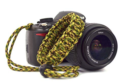 Image of Paracord Wrist Strap for robust hand grip to hold all DSLR camera /heavy gear /Binocular