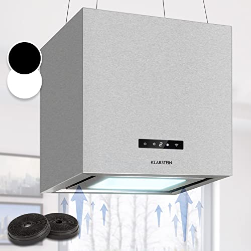 Klarstein Campana Isla Cocina, Extractor Para Islas, Campana Isla Techo Con Flujo De Aire 595m H Y Temporizador, Campana Extractora Isla Regulable, Extractor Humos Con 3 Modos Y Con Control App Klarstein Campana Isla Cocina, Extractor Para Islas, Campana Isla Techo Con Flujo De Aire 595m H Y Temporizador, Campana Extractora Isla Regulable, Extractor Humos Con 3 Modos Y Con Control App