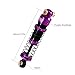 INJORA 40mm Big Bore Oil Shock Absorber for 1/24 SCX24 FCX24M Upgrade, 3.2g/Each(Purple Aluminum & Nylon)