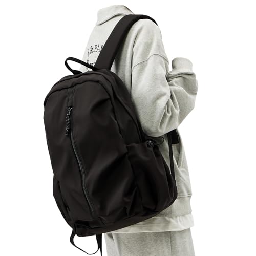 Lendolk Mochila Negra Universidad Gran Capacidad Hombre Mujer, Mochila Colegio Instituto Casual Chica Chic, Ligera Mochilas Portatil 15.6, Mochilas Escolares Deporte Impermeable Adolescentes