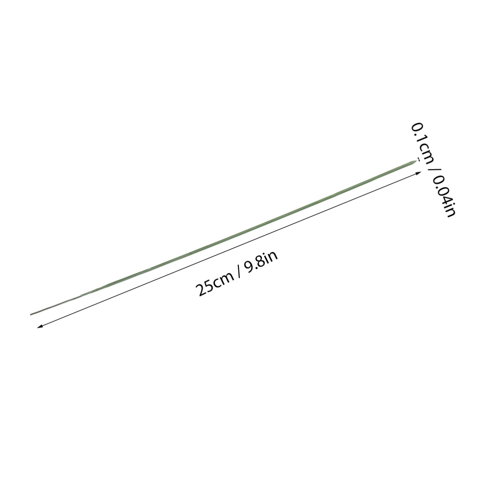 KONTONTY 100pcs 25cm Artificial Flower Stems DIY Floral Wire for Bouquets Crafts