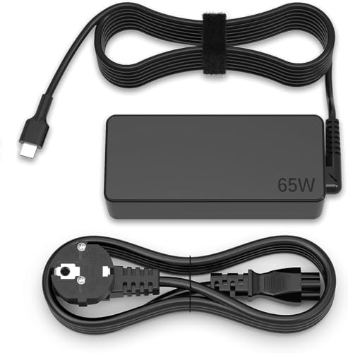 Chargeur USB C 65W pour Lenovo Thinkpad T480 T490 T495 T580 T590 L380 L390 L480 L580 E480 E580 E590...