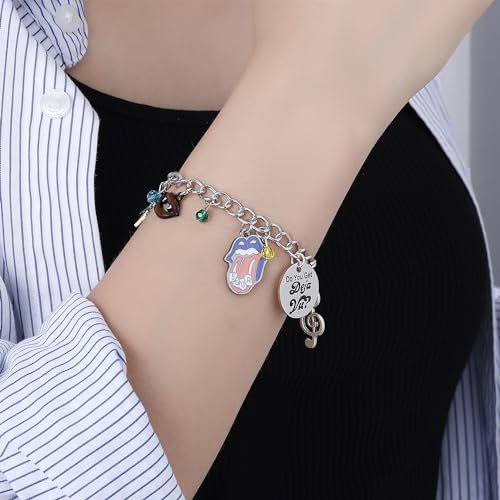 Music Bracelet Singer Fans Gifts Stainless Steel Sour Bracelets Jewelry For Women2