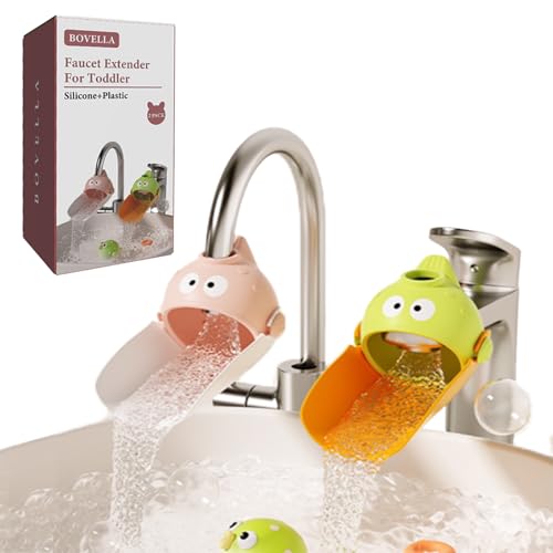 Faucet Extender for Toddlers Silicone Sink Extender for Toddlers Faucet Extender for Kids Suitable for Bathroom Sink Kitchen Bathtub (2 Pack)