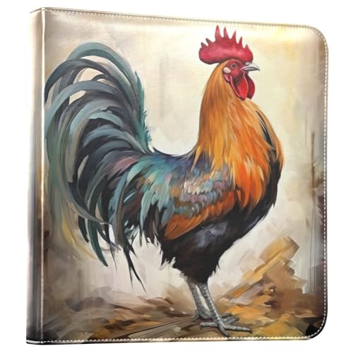 Álbum de fotos adhesivo DIY estilo retro granja con portadocumentos de 3 anillos, 40 páginas, 8x10 para recuerdos miniatura 1