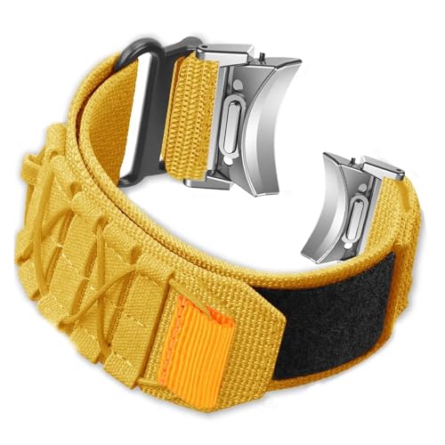 [X] iCXgbv Fit For Samsung Galaxy Watch 6 5 4 44mm 40mm Pro 45mm ^NeBJuXbg For Correa For Classic 43 47mm XgbvɓK(Yellow