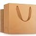 Kraft Paper Bags, Eusoar 50pcs 12.5" x4.5'' x11'' Shopping Paper Bags with Handles, Brown Kraft Paper Bags, Retail Handle Bags, Merchandise Bags, Wedding Party Bags