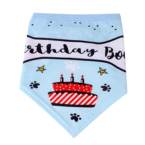 Balacoo 3 Peças Coleiras Menino Cachorros Para Babadores De Chapéu Azul Engraçado Saliva Decorativo