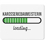 JUNIWORDS Mauspad Mousepad, Karosseriebaumeisterin Loading (6202303)