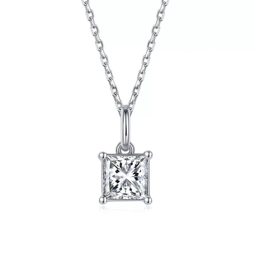 Collier moissanite 1 carat en argent 925 : brillez intensément sans compromis