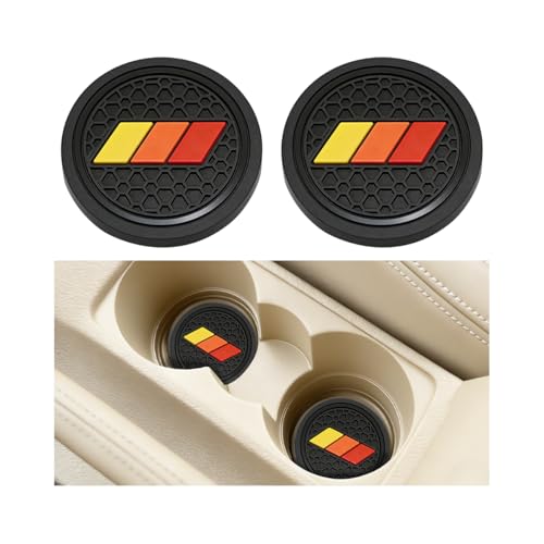 Bittwee Portavasos para Auto 2pcs Tri-Color PVC miniatura 1
