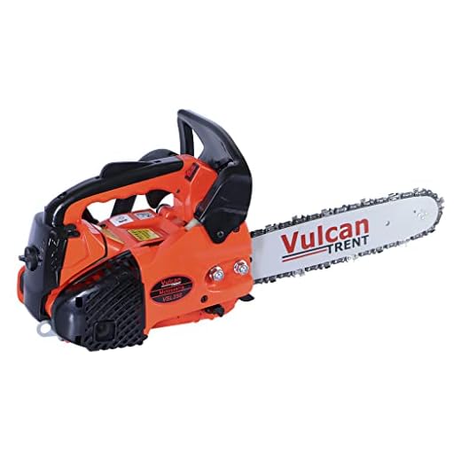 Vulcan Trent Motosserra 2T 25,4cc 0,90HP Sabre Ponta Rolante 12" Corrente 3/8 x 1,3mm Profissional VSL250