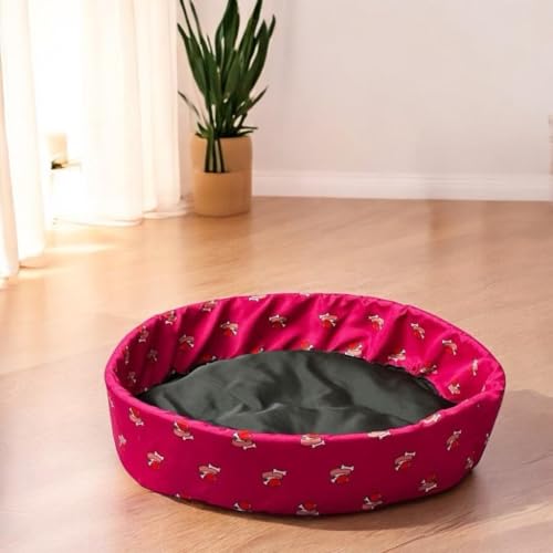 Cama Caminha Pet para Cachorro ou Gato Médio 50cm x 50cm Lavável Redonda (CAMA PET FÊMEA)