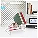 STOBOK Modern V-Shaped Desktop Bookshelf Compact Organizer Shelf for Books Stationery Small Desk Rack Easy Setup