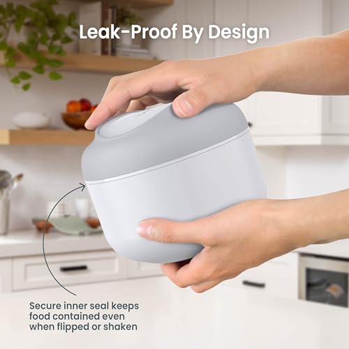 Image of Bentgo Insulated Food Jar, 21.2 oz, Snack Compartment, Retractable Utensils