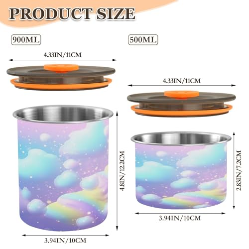 Envase hermético para café de acero inoxidable 500 ml miniatura 2