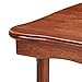 Meco Stakmore Stylish Durable Versatile Square Solid Wood Scalloped Edge Compact Folding Traditional Card Table for Home Use, Cherry